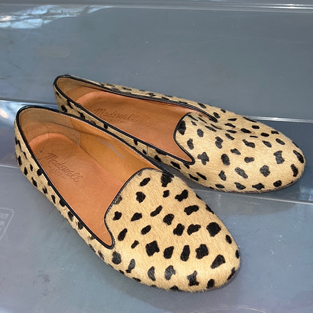 Madewell animal print loafer flats